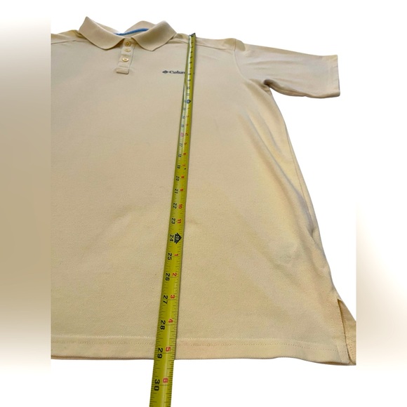 Columbia Men’s polo size XL yellow/Logo/preppy/outdoors - Picture 7 of 7